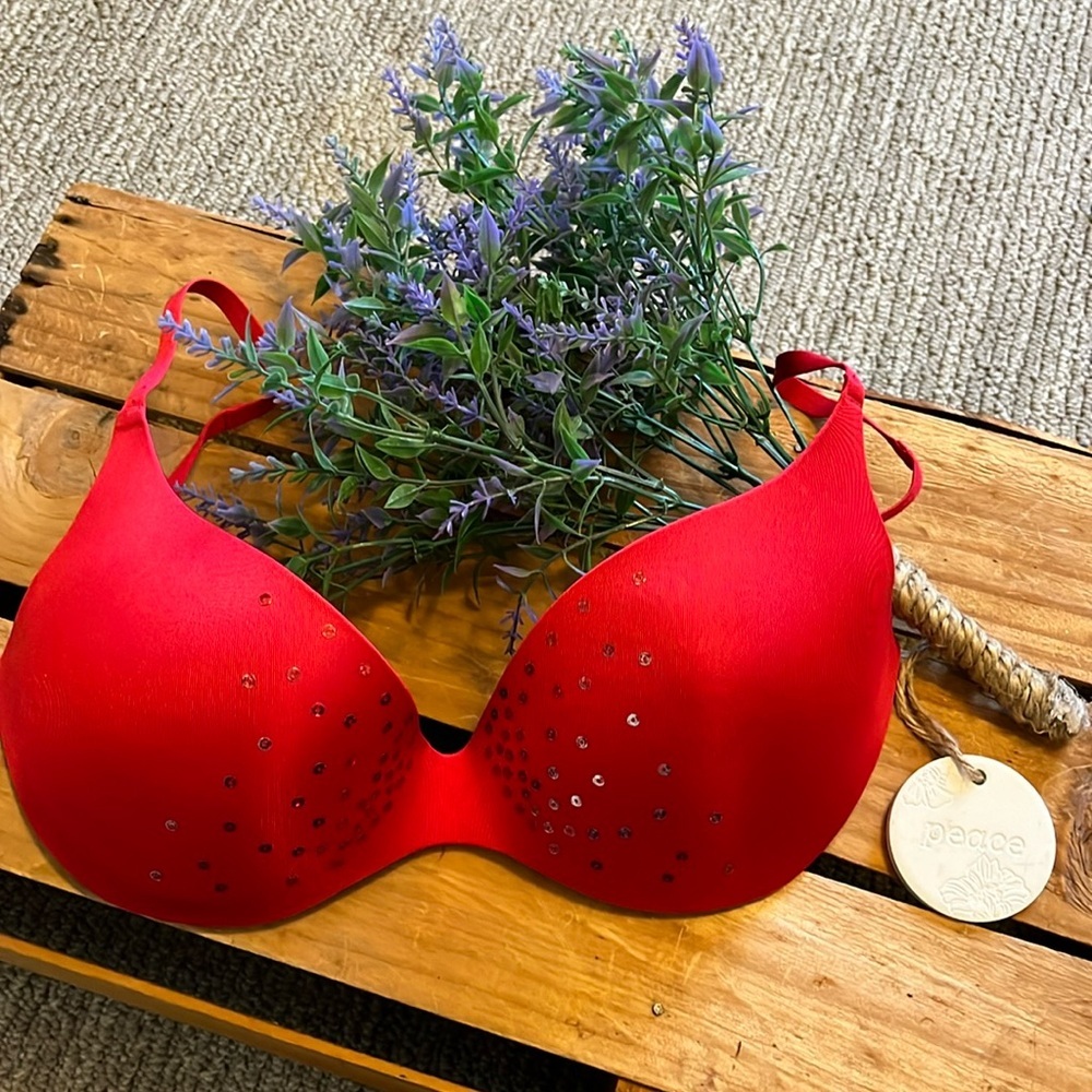 Warners Red Bra Size 34C